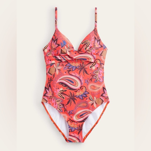 Boden Other - Boden Coral Paisley One Piece Swimsuit